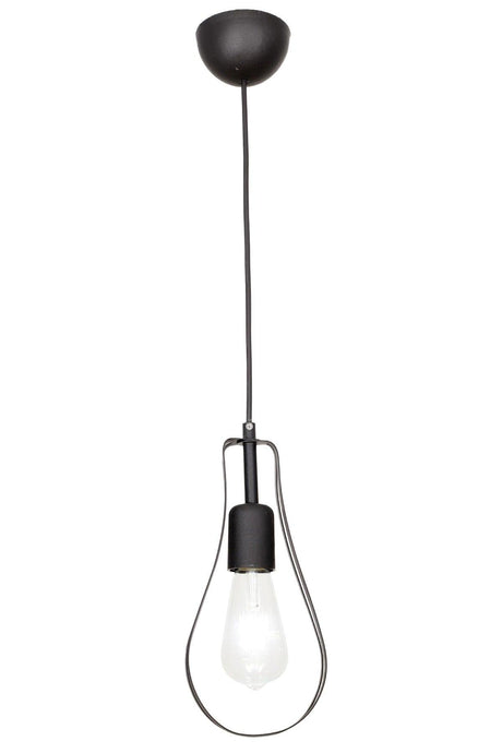 Metal Pear Single Black Chandelier - Swordslife