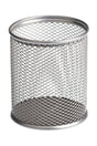 Metal Perforated Pen Holder Silver Fx