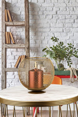 Metal Basket Candle Holder Tumbled - Swordslife