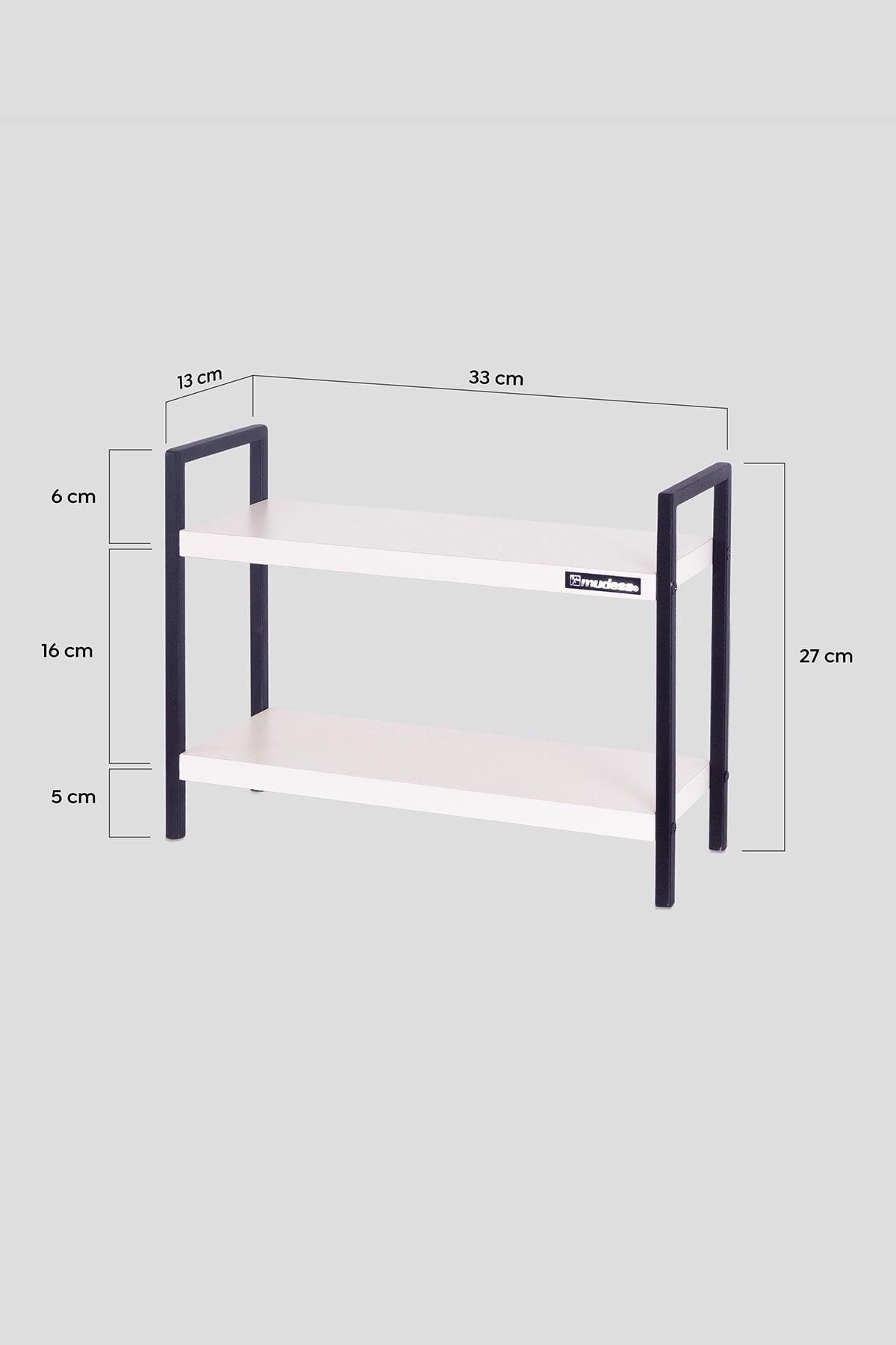 Metal Table Serving Rack Decorative Kitchen Bathroom Organizer - Swordslife