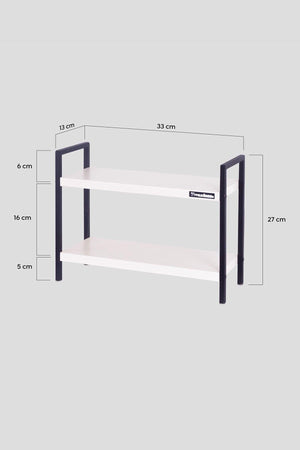 Metal Table Serving Rack Decorative Kitchen Bathroom Organizer - Swordslife