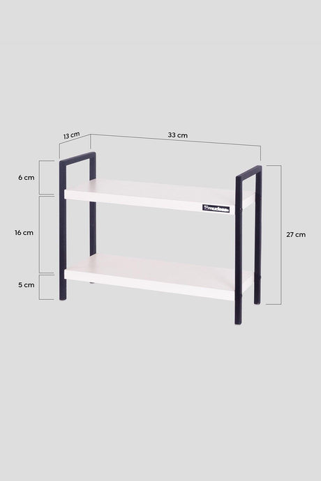 Metal Table Serving Rack Decorative Kitchen Bathroom Organizer - Swordslife