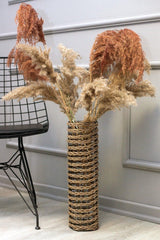 Special Design Pampas Vase with Metal Wire Mesh Braided - Swordslife