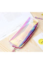 Metallic Transparent Pvc Pencil Case Cosmetic