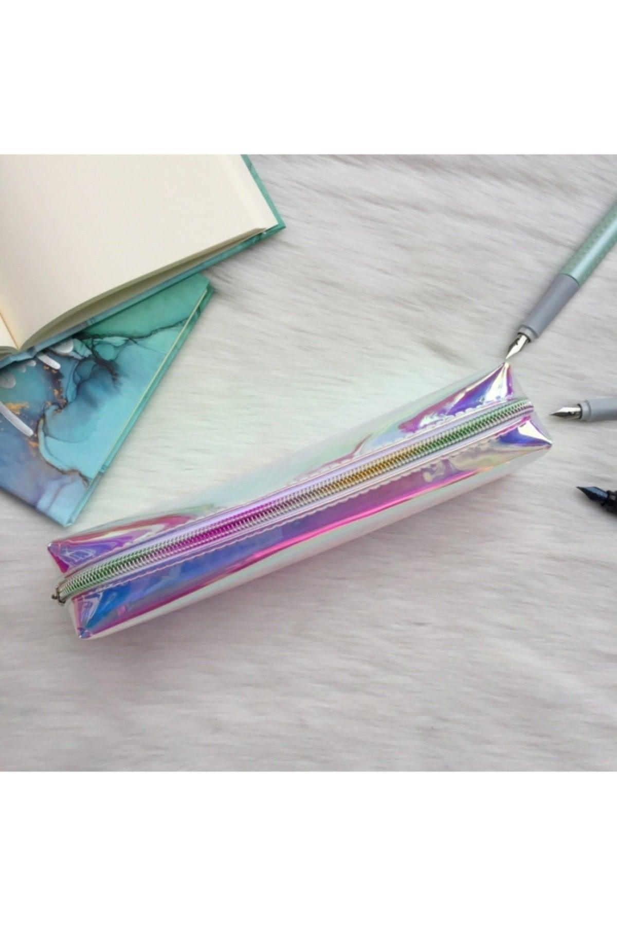 Metallic Transparent Pvc Pencil Case Cosmetic