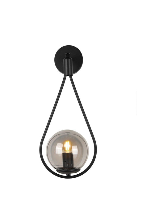 Mexican Sconce Black Smoked Glass - Swordslife