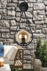 Mexican Sconce Black Honey Glass - Swordslife