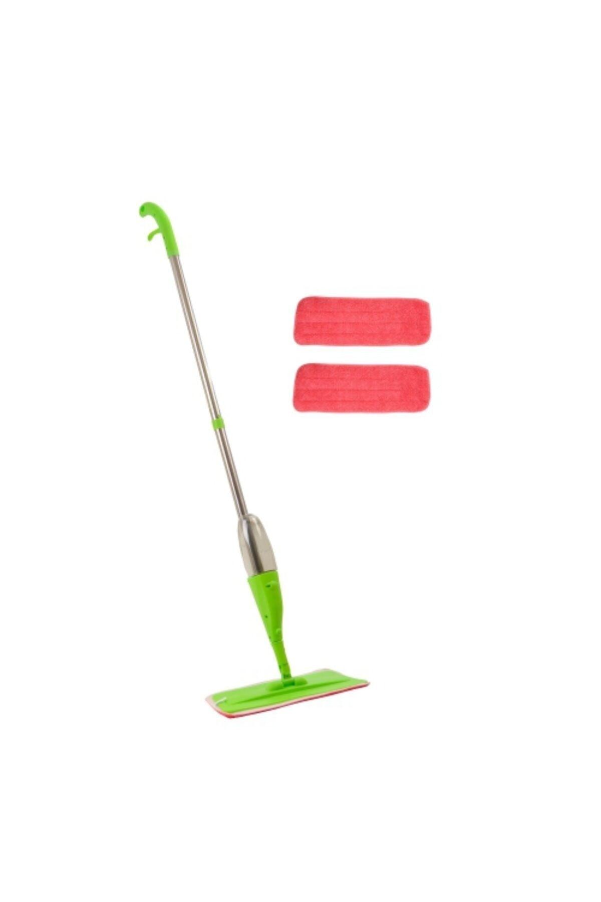 Microfiber Spray Mop 2 Cloth Green - Swordslife