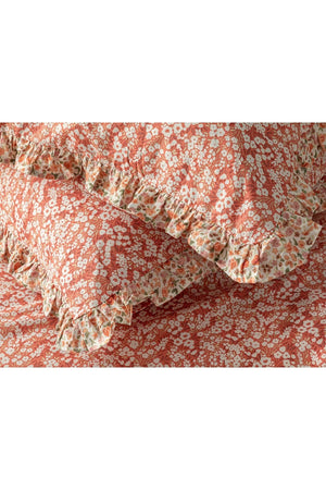 Midsummer Blossom Cotton Single Duvet Cover Set 160x220 Cm Pomegranate Flower - Swordslife