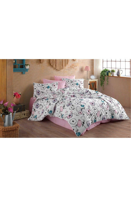 Mila Home Victoria Poplin Double Duvet Cover Set - Swordslife