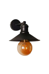 Milla Rustic Black Wall Lamp Metal Model - Swordslife