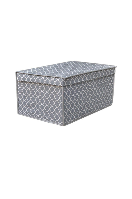 Mini Multi-Purpose Storage Box,box Storage Bag,box,organizer,toy Box Gray Chain Pattern 30x40x25 - Swordslife