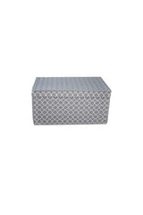 Mini Multi-Purpose Storage Box,box Storage Bag,box,organizer,toy Box Gray Chain Pattern 30x40x25 - Swordslife