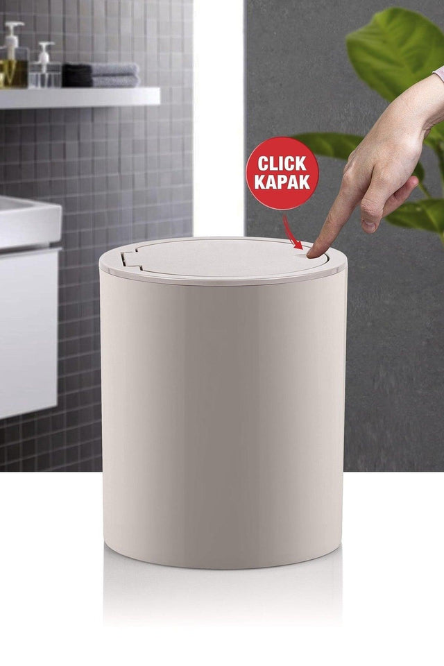 Mink Click Lid Round Dustbin