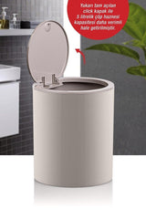 Mink Click Lid Round Dustbin