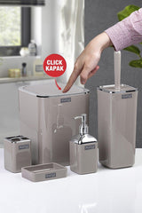 Mink Square Chrome 5 Pcs Bathroom Set - Swordslife