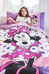 Minnie Mouse Trend Single Disney Licensed Elastic Fitted Bed Sheet Kids Duvet Cover Set - Swordslife