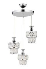 Miraç 3-Piece Silver Pendant Chandelier - Swordslife