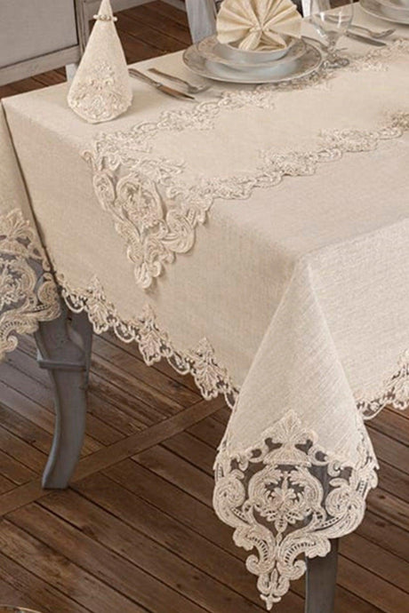 Miray Tablecloth 26 Pieces Cream - Swordslife