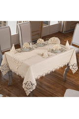 Miray Tablecloth 26 Pieces Cream