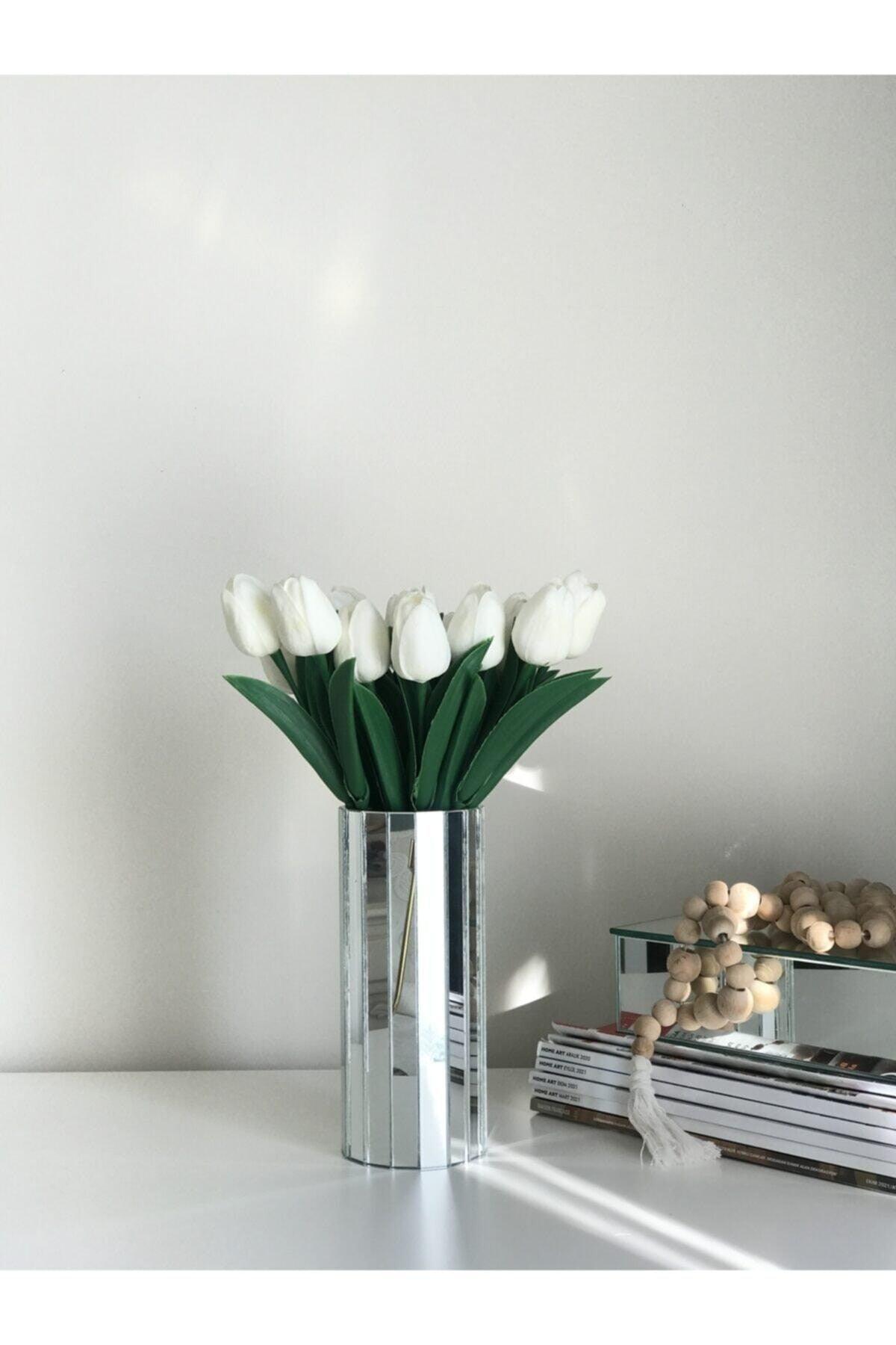 Mirror Vase Silver Stylish Decoration - Swordslife