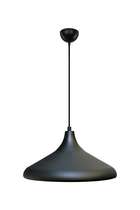 Modern Black Metal Inside Black Single Pendant Chandelier - Swordslife