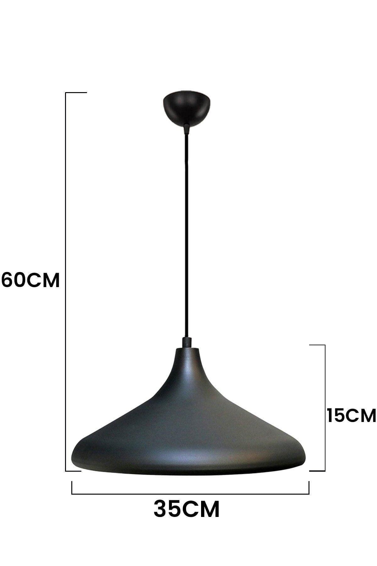 Modern Black Metal Inside Black Single Pendant Chandelier - Swordslife