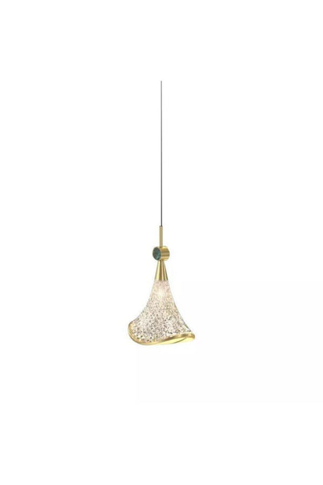 Modern Design Crystal Stone Gold Single Pendant Lamp Led Chandelier - Swordslife