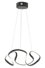 Modern Enzo Black Modern Pendant Lamp Led Chandelier 35 Cm - Swordslife