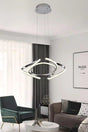 Modern Enzo Chrome Modern Pendant Lamp Led Chandelier 35 Cm - Swordslife