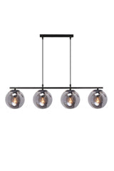 Modern Smoked Glass Sequenced Pendant Lamp Chandelier Quad - Swordslife