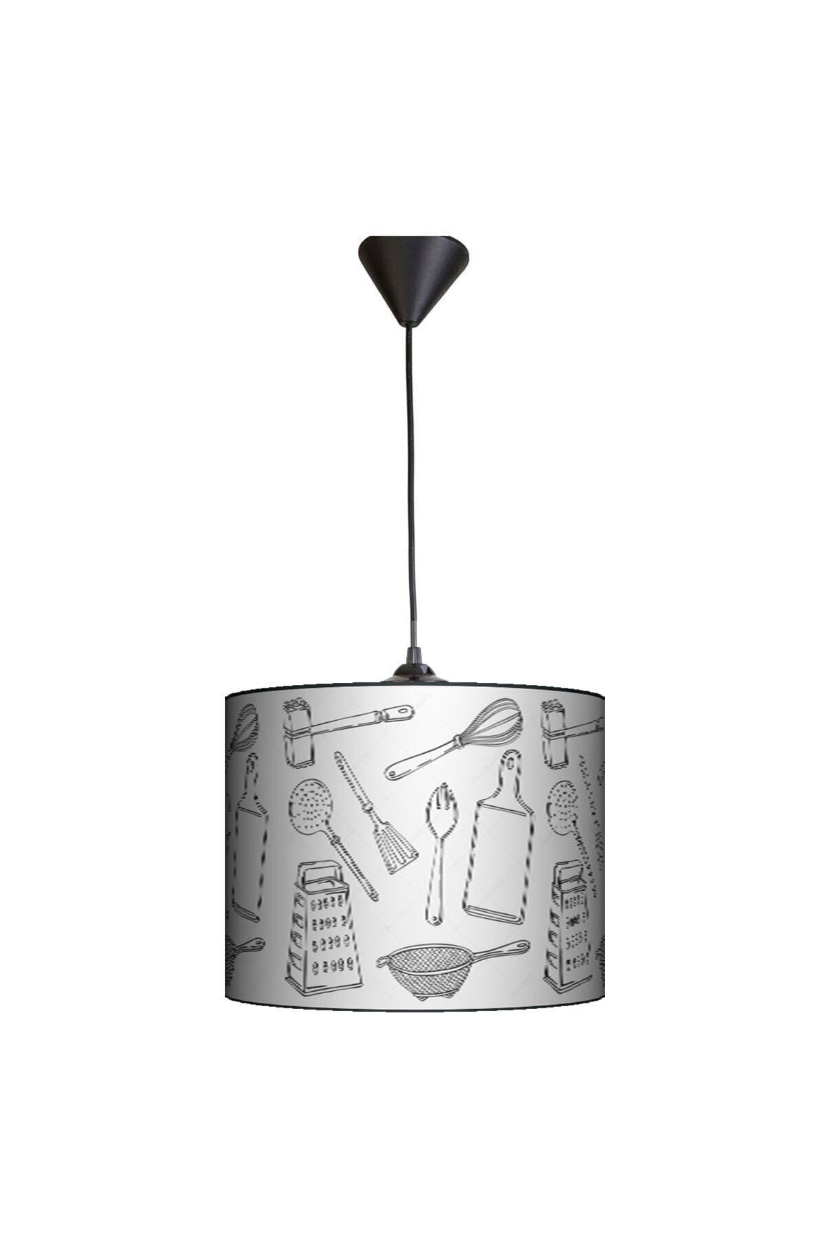 Modern Kitchen Cutlery Patterned Single Pendant Chandelier - Swordslife