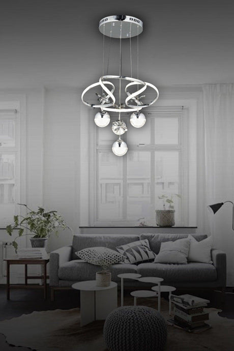 Modern Led Chandelier 3 in 1 Chrome Led Chandelier - Swordslife