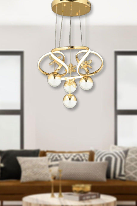 Modern Led Chandelier 3 in 1 Gold Led Chandelier - Swordslife