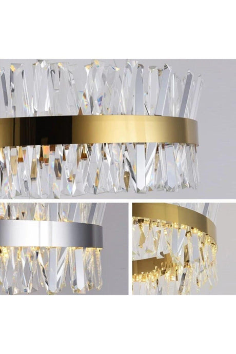 Modern Luxury Crystal Chandelier Crystal Stone 3 Color 60 Lux Chandelier - Swordslife