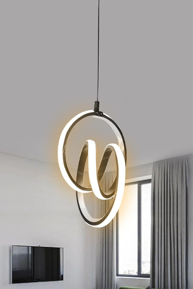 Modern Pendant Lamp Anthracite Case Day Light Led Chandelier With 1 Year Warranty Signature Led Chandelier - Swordslife