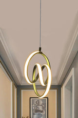 Modern Pendant Lamp Gold Daylight Led Chandelier 1 Year