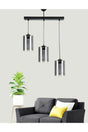 Modern Sport Model Triple Smoked Genuine Glass Pendant Lamp Chandelier - Swordslife