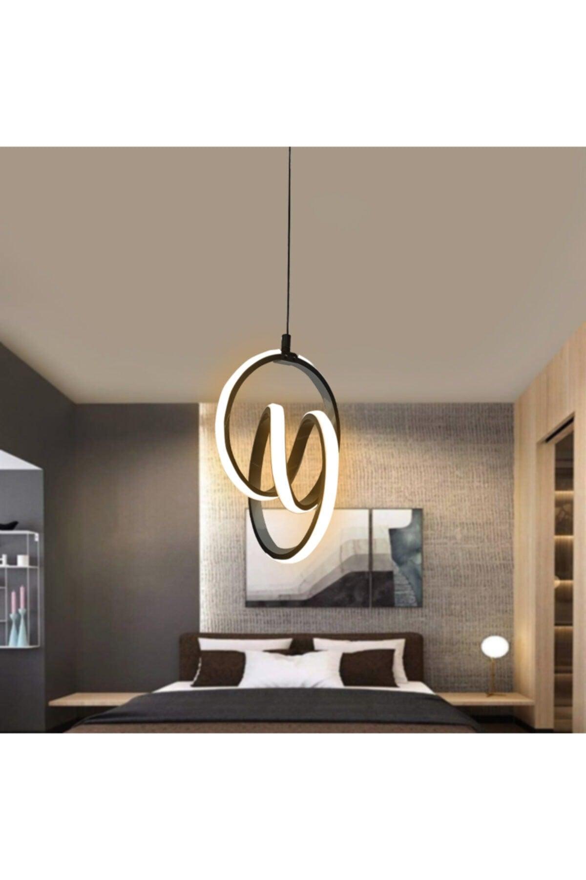 Modern Pendant Lamp Black Case Day Light Led Chandelier 1 Year Warranty Led Chandelier - Swordslife