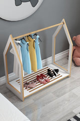 Montessori Children's Room Open Clothes Closet Baby Room Clothes Rack Clothes Organizer Shoe Rack - Swordslife