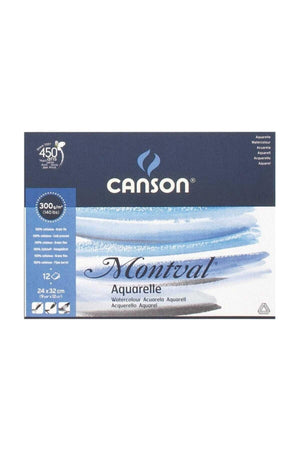 Montval Watercolor Notebook 300gr 24x32 12 Pages