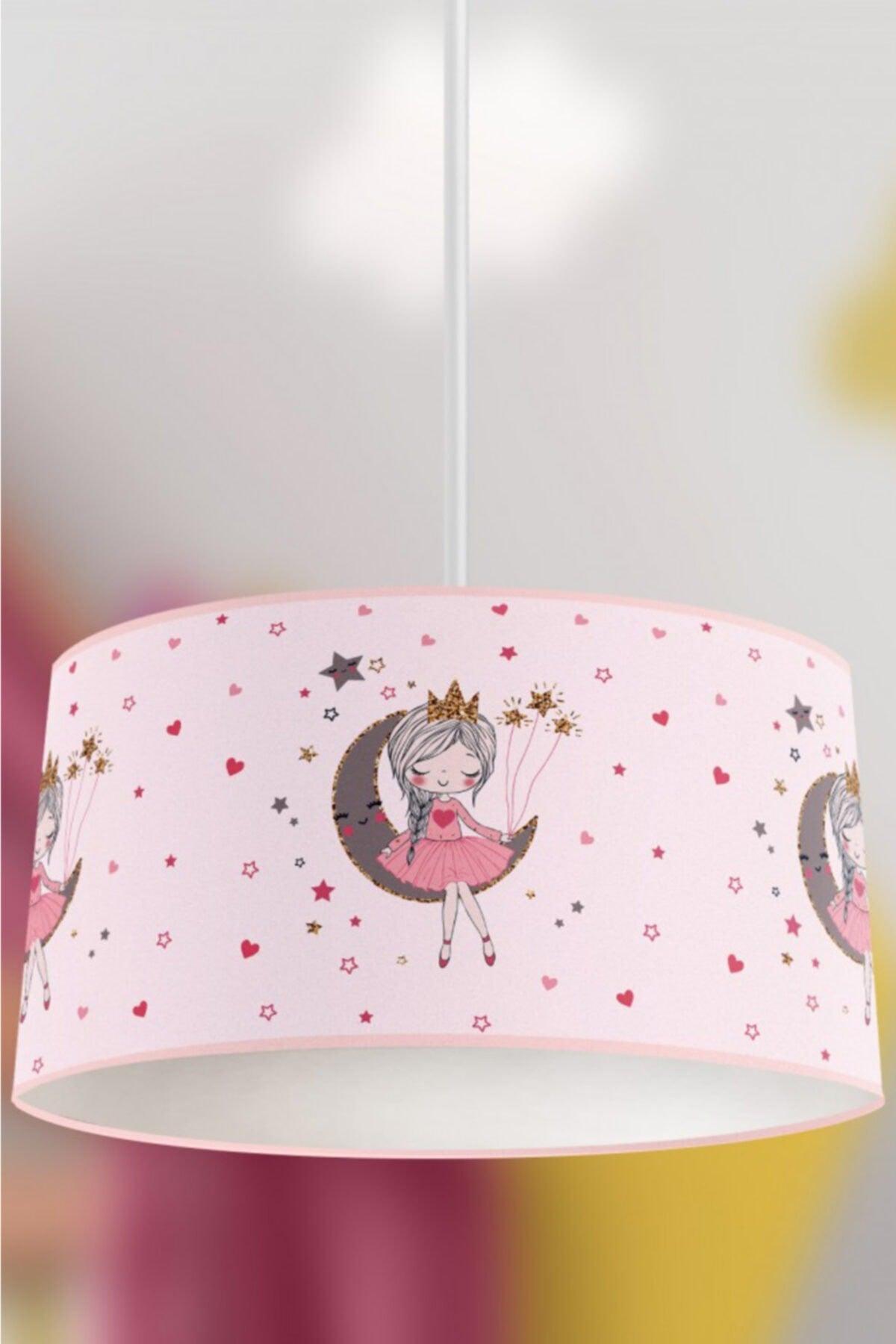 Moon Girl Powder Children's Room Pendant Chandelier - Swordslife