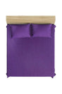 Purple Single Ranfors Elastic Bed Sheet - Swordslife