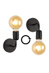 Mosso Sconce 2 Pieces Black - Swordslife