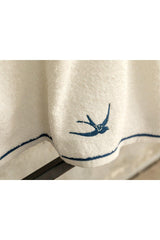 Mouette Cotton Embroidered Face Towel 50x70 Cm