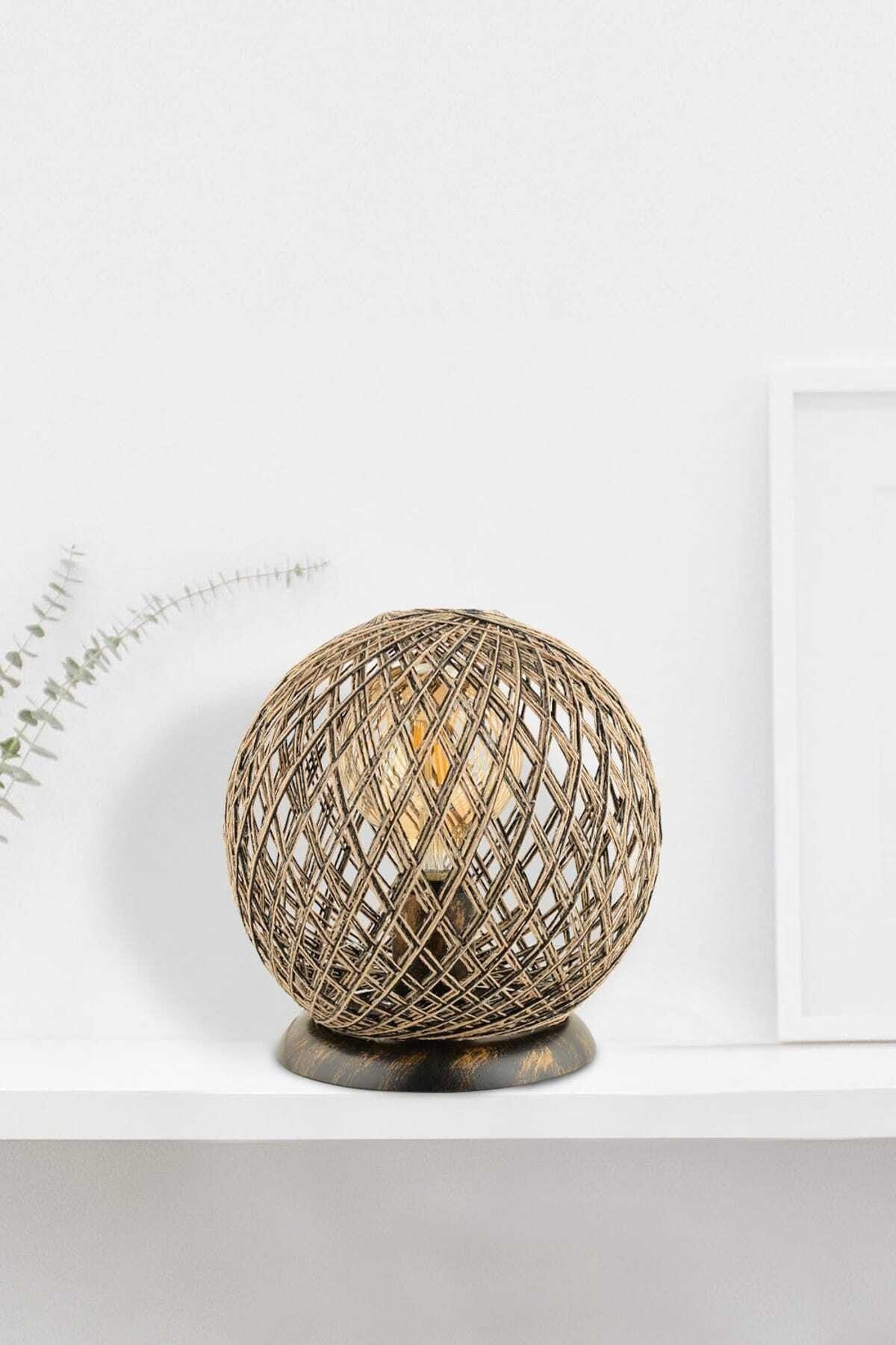 Mudulight Balle Globe Lampshade Jute Black Ipaj-56 - Swordslife