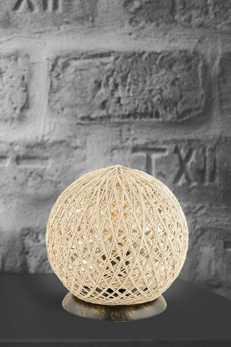 Mudulight Balle Globe Lampshade Jute Ecru Ipaj-56 - Swordslife