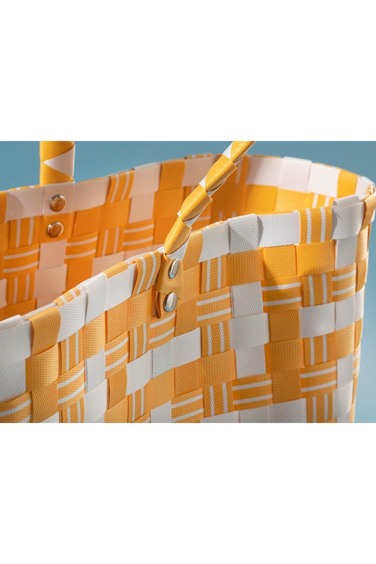 Multi Colors Beach Bag 34*14*32 Cm Dark Yellow - Swordslife