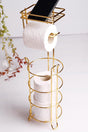 Gold Standed Redundant Multi-Purpose Wc Paper Holder