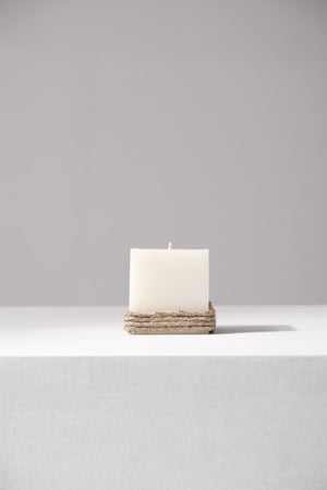 Mumm Journey Hand Cast Linen Drawstring Square Candle - Swordslife